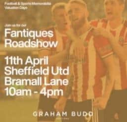 Graham Budd Auction are holding a Valuation Day at Bramall Lane to find some of Sheffield's greatest Premier League items.