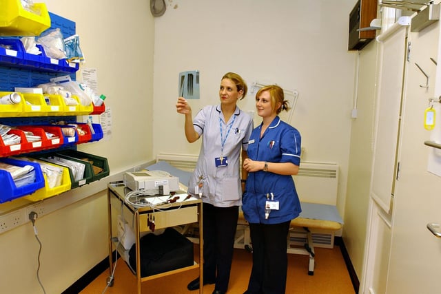 Junior practitioner Rachel Long, left, and staff nurse Stephanie Roan in one of the treatment rooms at the new Minor Injuries Unit at Pallion Health Centre.