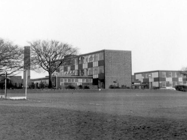 Hurlfield Girl's Secondary School, on Hurlfield Road, Sheffield, in March 1966.