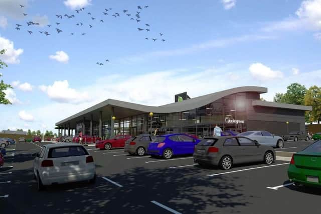 How the new service station at junction 33 of the M1 in Rotherham could look (pic: Applegreen/Axis)