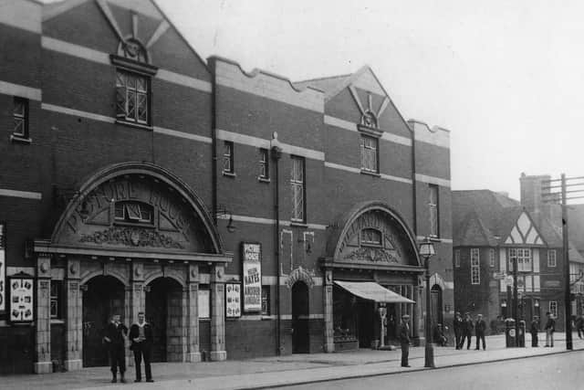 The Picture House and Billiard Hall in Woodlands - the building remains but has been closed as a cinema for many years.