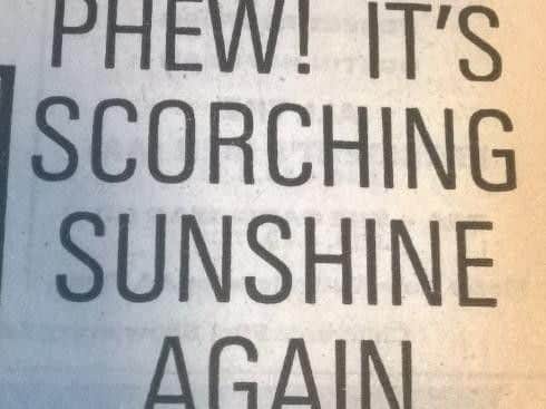 Phew! A word that was used way too much during the summer of '76.