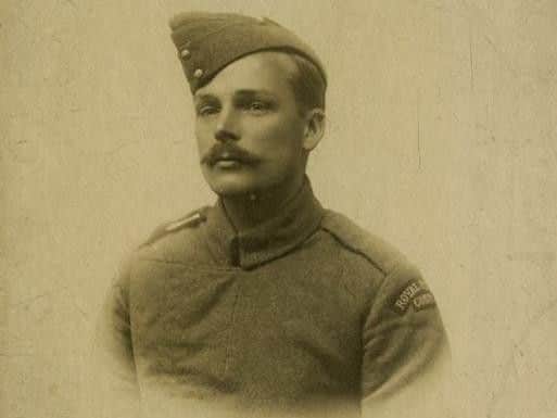 Hugh Carson in his flying uniform. With kind permission of Hugh Carson's grandson, Professor Phil Green