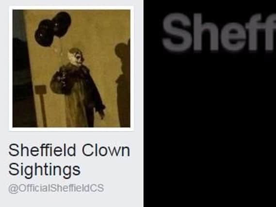 The Sheffield Clown Sightings Facebook page.