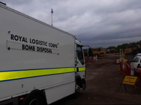 Bomb squad at the new Ikea building site