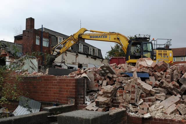 Demolition has started on the old police station on Hammerton Road. Picture: Andrew Roe