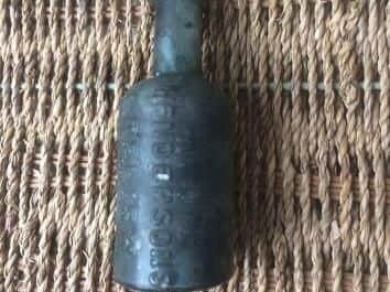 The bottle was found by Stuart Parkinson as he renovated a wall.