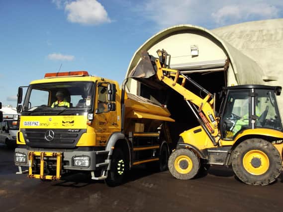 Gritters on standby for snow in Sheffield.