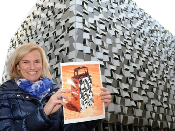 Kim Kay has won the souvenir project for her cheese grater design based on the cheese grater car park. Picture: Andrew Roe