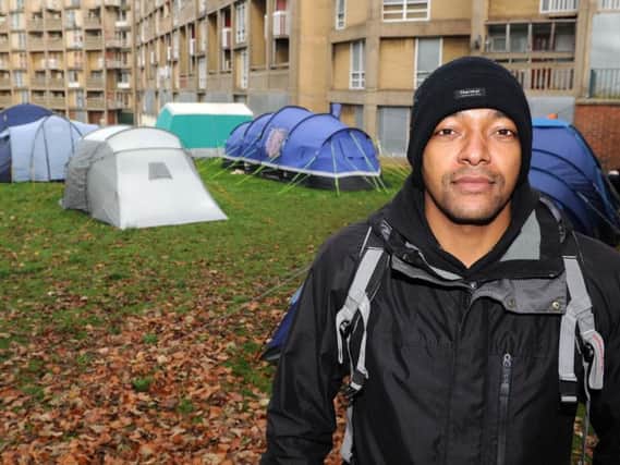 Tent City organiser Anthony Cunningham