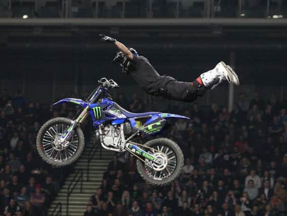 Is it a bird? Is it a plane? No, it's FMX god Edgar Torronteras who cites Sheffield as his fave arena