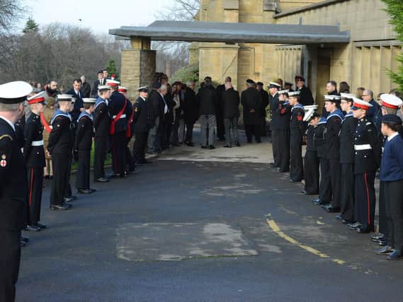 The honour guard for William Parkin