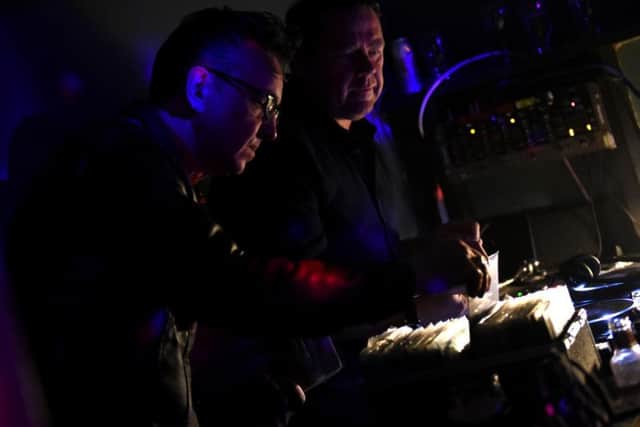 Richard Hawley and Nick Banks in action behind the decks