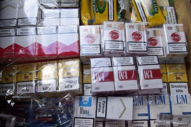 Some of the cigarettes seized by trading standards from the Sta's shop