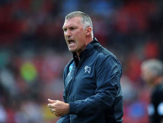 Nigel Pearson was manager at Derby for just four months