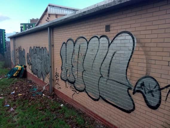Graffiti on the wall of Gleadless Medical Centre