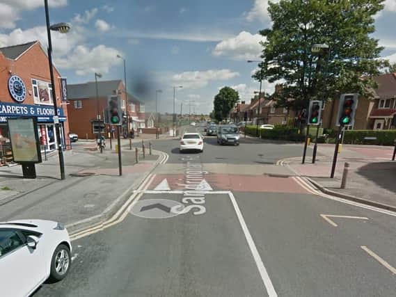The accident happened near the junction of Sandringham Road and Tudor Road in Doncaster. Pic: Google