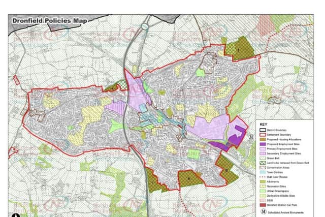 The draft plan for Dronfield.
