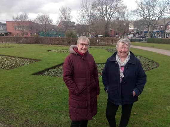 Teresa Brill and Maggie Hoyles, of the Friends of Firth Park