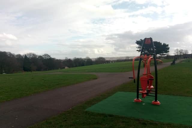 Outdoor gym equipment in Firth Park