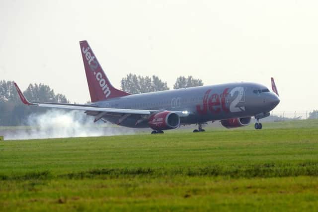 The drama involved a Jet2 flight.