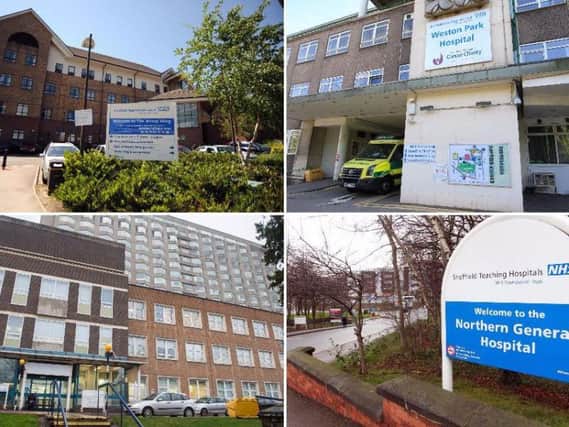 Northern General, Royal Hallamshire, Jessop maternity wing, Charles Clifford and Weston Park hospitals form Sheffield Teaching Hospitals NHS Foundation Trust