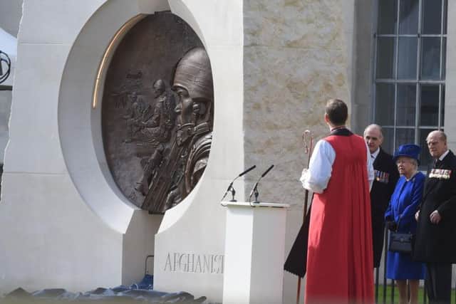 The Queen unveils the Iraq and Afghanistan Memorial (Lauren Hurley/PA Wire)
