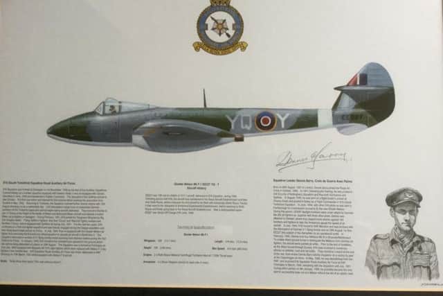 A certificate produced in honour of Dennis, who was awarded a top French military medal for heroism