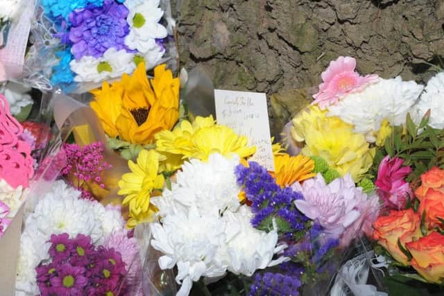 Flowers left in Southey Avenue, Longley