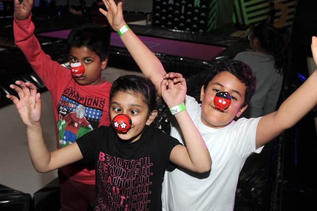 Pupils from Tinsley Meadows Academy take part in the Big Bounce