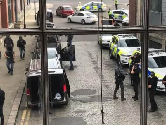 Anti-terror police swooped in Sheffield.