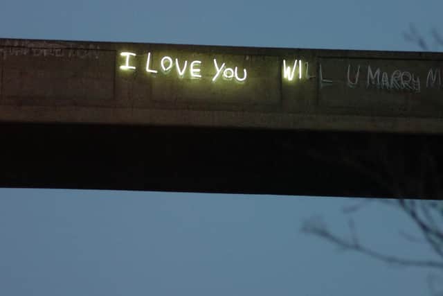The "graffiti bridge" has become one of Sheffield's most unusual landmarks.