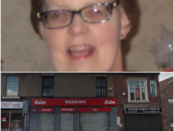 Judith Ducker died 50 days after suffering serious head injuries during a robbery at Wellgate News in Wellgate, Rotherham