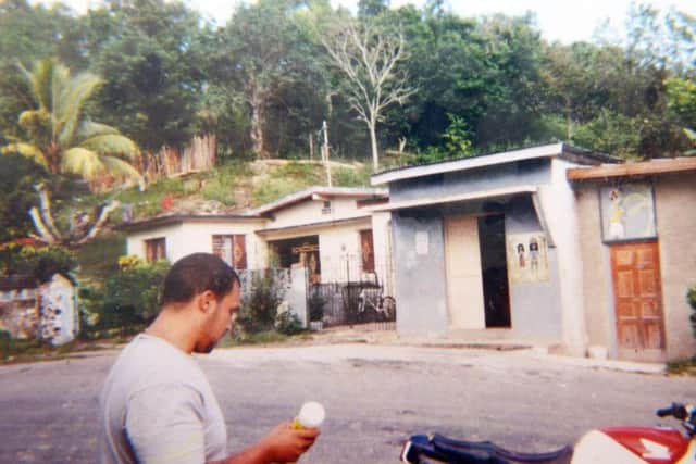 Mr Odeyemi in Jamaica, where he says he went on the run for a year while wanted for drug offences