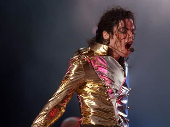 Michael Jackson at Don Valley Stadium in 1997.