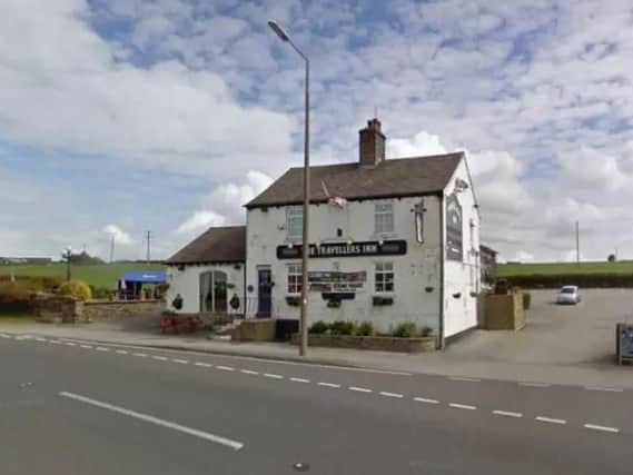 A car carrying four children crashed into this pub