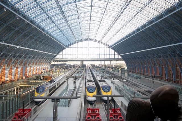 The enormous Barlow train shed at London St Pancras, Jenkins' joint favourite station