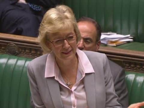 Leader of the House of Commons Andrea Leadsom responding to Ms Haigh. Picture: Parliament TV