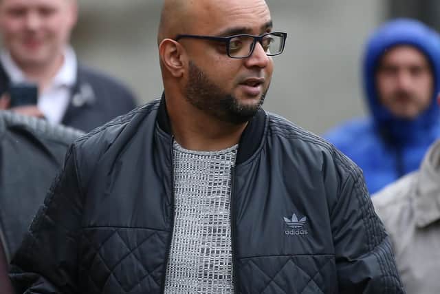 Aftab Hussain, 38, arrives at Sheffield Magistrates' Court. Picture: Tom Maddick.