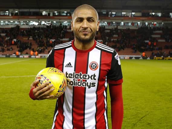 Leon Clarke with the matchball