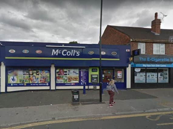 Mc'Coll's on Barnsley Road, Sheffield Lane Top.
