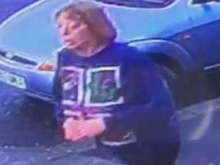 The new CCTV image showing Ms Simmonite in the Wincobank area at 8.30am on Saturday.
