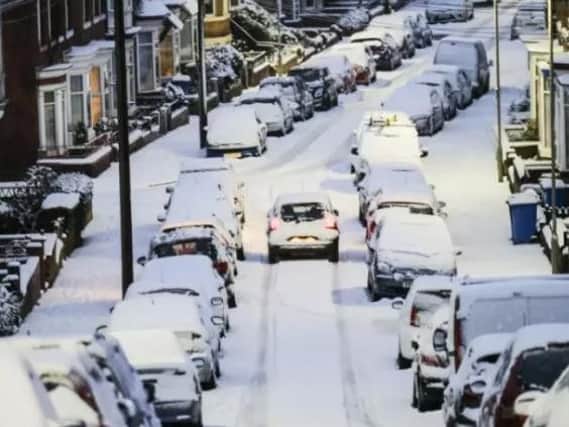 Snow in Scarborough this morning (Tony Bartholomew)