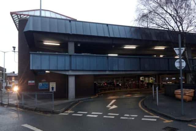 Car park at the Royal Hallamshire Hospital.