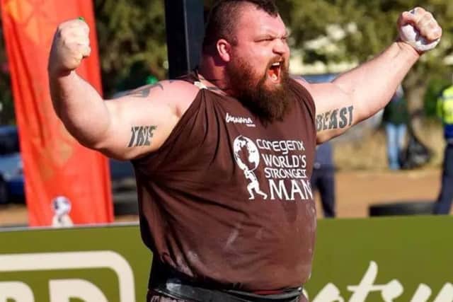 Eddie 'The Beast' Hall winning the World's Strongest Man title in 2017