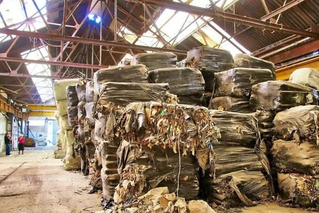 8,000 tonnes of rubbish was dumped in the warehouse.