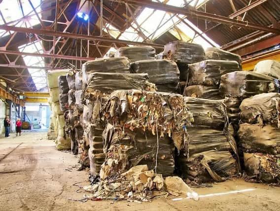 8,000 tonnes of rubbish was dumped in the warehouse.