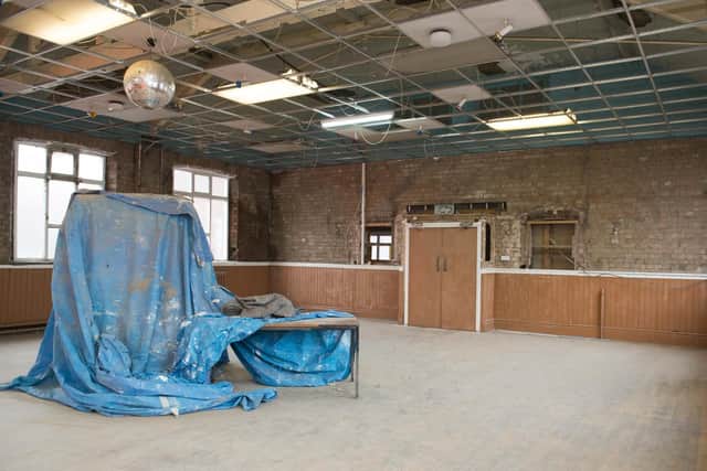 Inside the community centre (photo: Dean Atkins)
