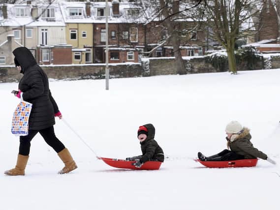 Families enjoy the weather in Hillsborough Park