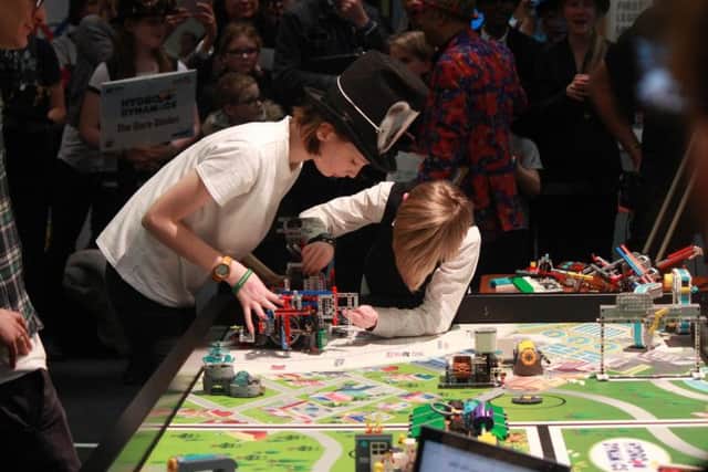 Members of the Dore Diodes team at the competition